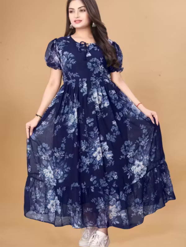 Woman Maxi Georgette Dress