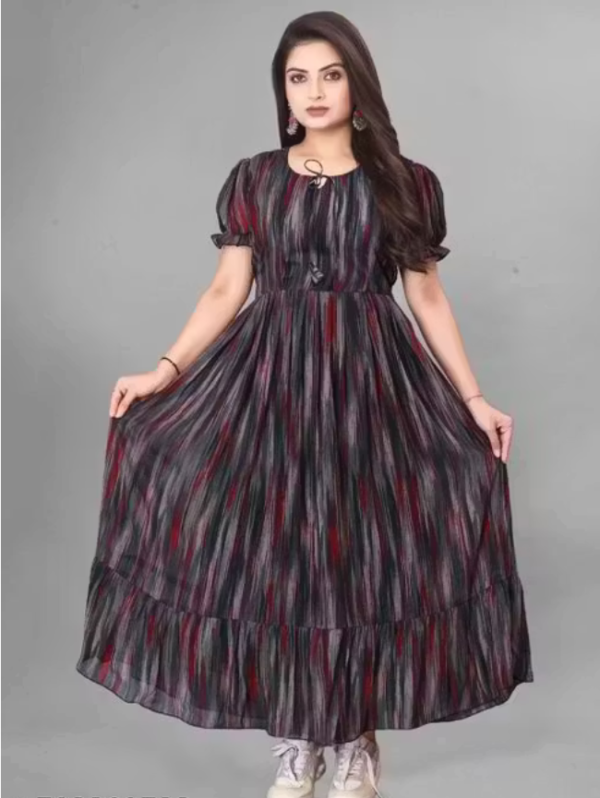 Georgette Anarkali Stitched Women Gowns