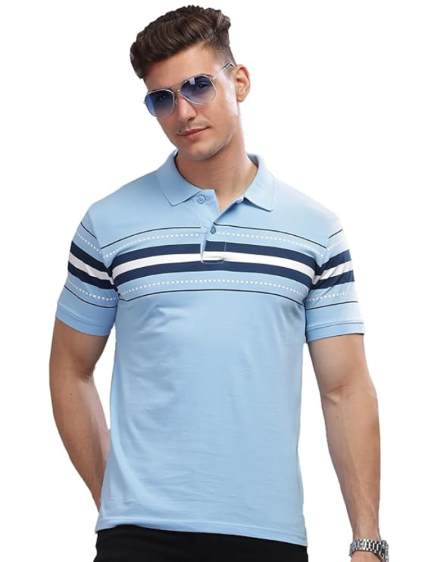 ADRO Regular Fit Polo T-Shirt for Men| Printed Polo T-Shirt | Cotton Polo T Shirt