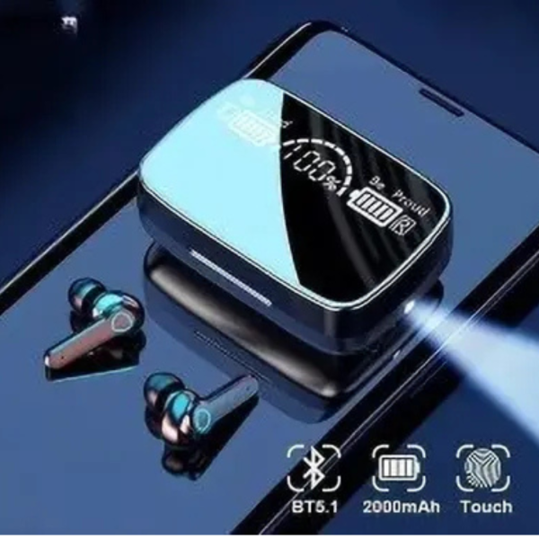 Seashot M19 Earbuds/TWS/buds 5.1 Earbuds with 280H Playtime, Headphones Bluetooth Bluetooth (Black, True Wireless)