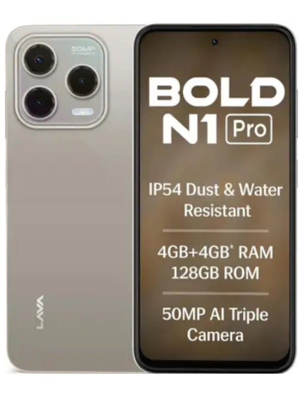LAVA Bold N1 Pro (Titanium Gold, 128 GB) (4 GB RAM)