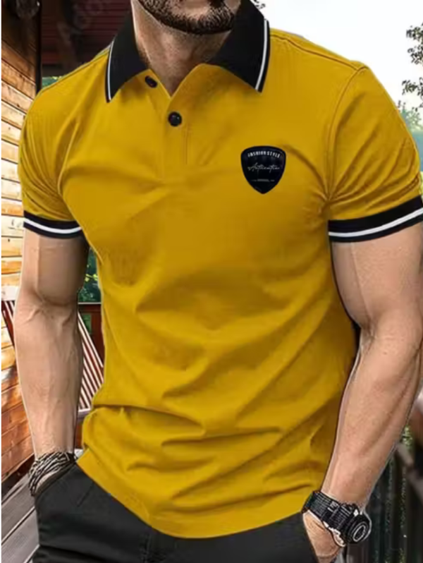 Matty Fabric Polo T-Shirt For Summer