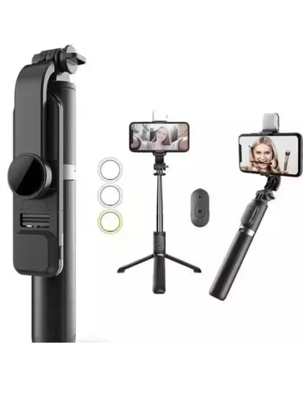 CRATIX r1s Bluetooth Selfie Stick , Moblie stand stick selife with light, Moblie selife stick with tripod stand, tripod Moblie stand and selife stick with bluetooth , Selfie stick with moblie stand best quality, Selife stick with tripod stand bluetooth for mobile
