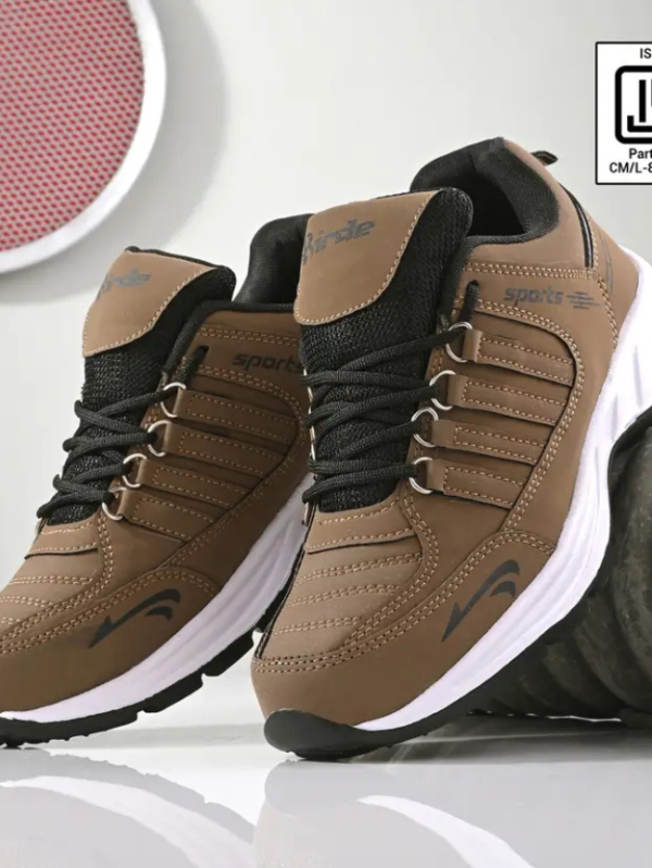 Premium Comfortable Regular Wear Walking Shoes For Men (Brown , 7)