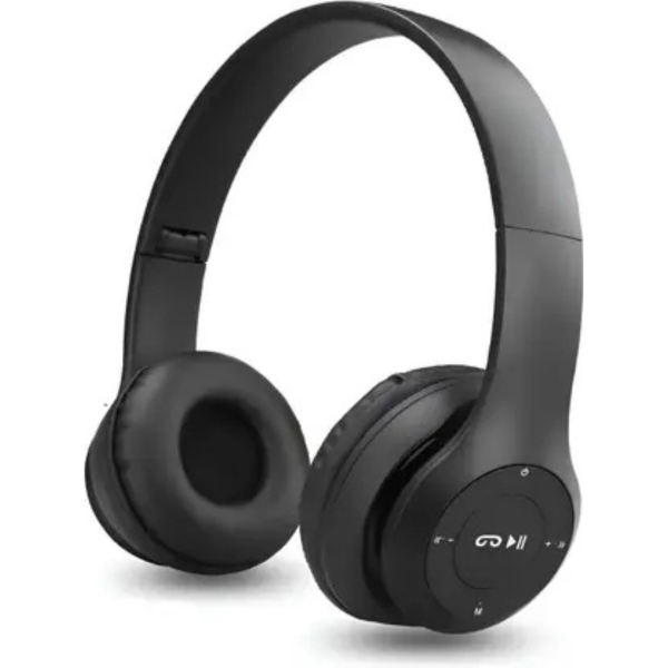 F FERONS Wireless Headphone BT 5.0 Over Ear Foldable with Built-in Mic SD Card Supported Bluetooth (Mid Night Black, On the Ear)