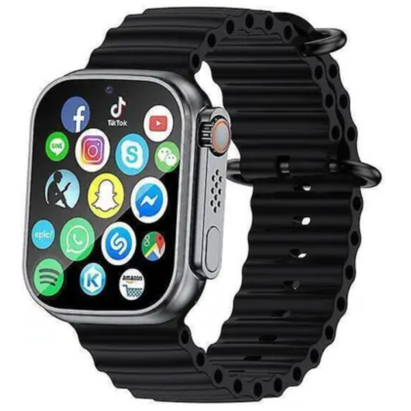Satyam TRADERS T800 Ultra Smart Watch & Wireless Charger Smartwatch (Black Strap, Free Size)