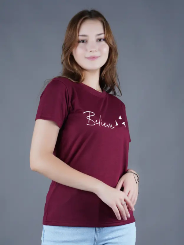 Pack of 3 Women Printed Round Neck Cotton Blend Multicolor T-Shirt