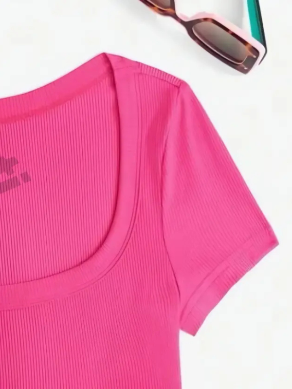 Casual Regular Sleeves Solid Women Pink Top