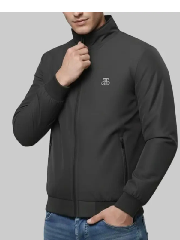 Men Solid Casual Jacket