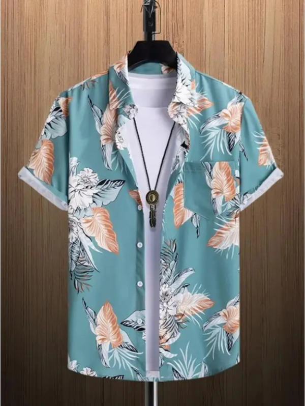 Men Regular Fit Floral Print Casual Shirt