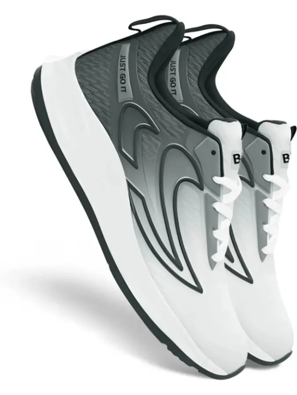 Velox-740 Chunky Sneakers Shoes,Loafers Shoes, Sneakers For Men (White, Black , 6)