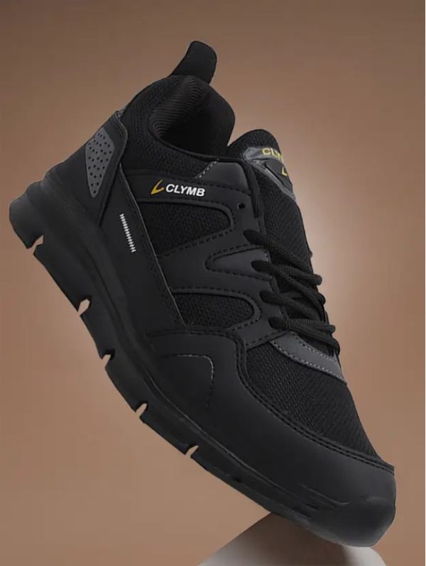 ZENTON-3 Black Walking/Outdoor/Gym & Traning Running Shoes For Men Outdoors For Men (Black , 9)