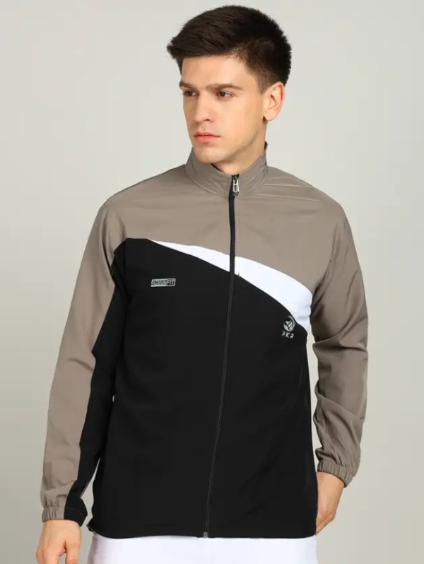 Men Colorblock Sports Jacket